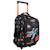 Sac à roulettes scolaire 3 compartiments vaisseau spatial 45 cm Noir / orange 1 - vertbaudet enfant 