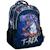 Sac à dos scolaire garçon dinosaure t-rex avec 2 compartiments 43 cm Noir / orange / blanc 1 - vertbaudet enfant 