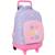 Sac à dos à roulettes safta bouquet 45 cm trolley haut de gamme Multicolore 1 - vertbaudet enfant 