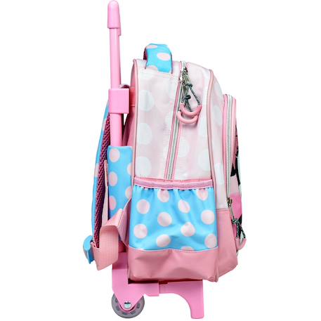 Sac à dos à roulettes enfant fille - imprimé minnie - disney vintage love Multicolore 2 - vertbaudet enfant 