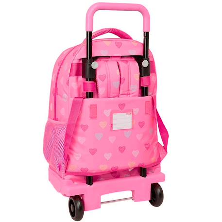 Sac à dos à roulettes benetton heart 45 cm trolley haut de gamme Multicolore 2 - vertbaudet enfant 