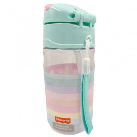 Gourde paille licorne arc-en-ciel 350 ml bpa free – fisher-price Blanc / rose / clair / gris 3 - vertbaudet enfant 