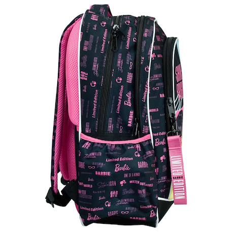 Sac à dos scolaire barbie imprimé shine bright 43 cm Noir / rose / blanc 2 - vertbaudet enfant 