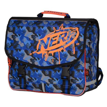 Garçon-Accessoires-Cartable, trousse-Cartable primaire motif camouflage nerf playground 2 compartiments 38 cm