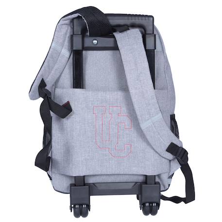 Sac à dos à roulettes camps 43 cm avec compartiment ordinateur Gris / noir / noir 2 - vertbaudet enfant 
