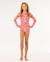 Maillot une pièce manches longues sunshine upf fille Mint haze 3 - vertbaudet enfant 