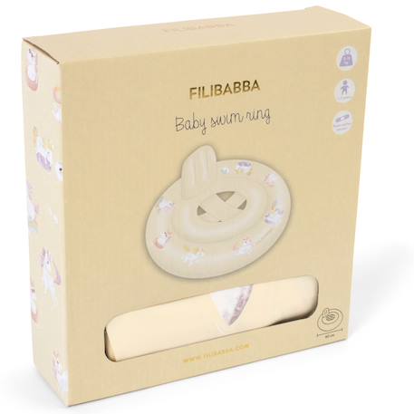 Bouée anneau de bain pour bébé Jaune, rose, blanc 4 - vertbaudet enfant 
