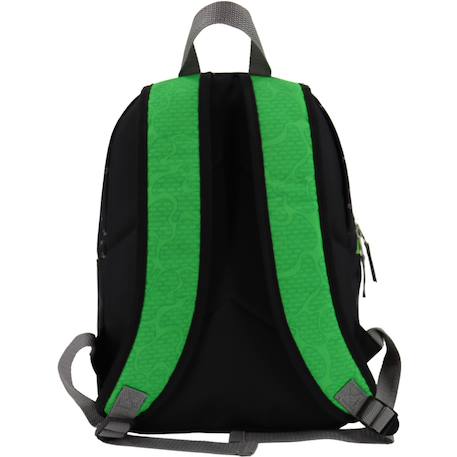 Sac à dos scolaire garçon imprimé creeper qualité supérieure minecraft Noir / vert 2 - vertbaudet enfant 