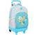 Sac à dos à roulettes moos fiori 45 cm trolley haut de gamme Multicolore 1 - vertbaudet enfant 