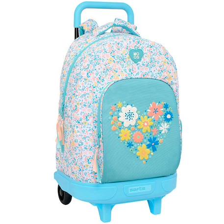 Garçon-Accessoires-Cartable, trousse-Sac à dos à roulettes moos fiori 45 cm trolley haut de gamme