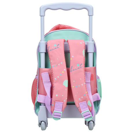 Sac à dos à roulettes maternelle fille - licence disney princess ariel - compact Multicolore 2 - vertbaudet enfant 