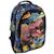 Sac à dos dinosaure t-rex avec 2 compartiments 43 cm Noir / bleu 1 - vertbaudet enfant 