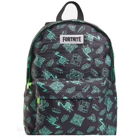 Sac à dos fortnite zippé 40 x 30 x 12 cm – 1 poche zippée Noir 2 - vertbaudet enfant 