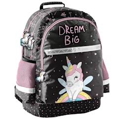 Sac à dos scolaire fille licorne dream big 2 compartiments 42 cm  - vertbaudet enfant
