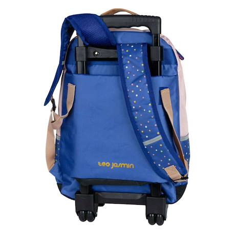 Sac à dos à roulettes teo jasmin 43 cm haut de gamme (college) College 2 - vertbaudet enfant 
