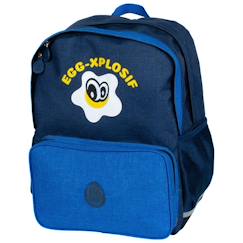 Sac à dos scolaire eggmania 40 cm à 2 compartiments zippés ddp  - vertbaudet enfant