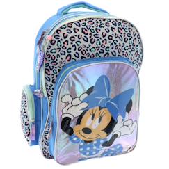 Sac à dos minnie léopard avec bretelles rembourrées 42 cm  - vertbaudet enfant