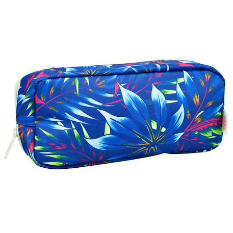 Trousse garçon zip maui & sons polyester imprimé tropical follow the sun Bleu marine 2 - vertbaudet enfant 