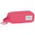 Trousse rectangulaire 2 compartiments en toile rembourrée Rose 1 - vertbaudet enfant 