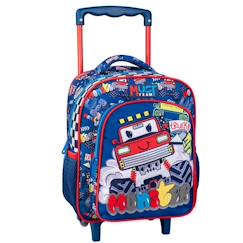 Sac à dos à roulettes 31 cm cmp monster truck – 2 poches filet  - vertbaudet enfant