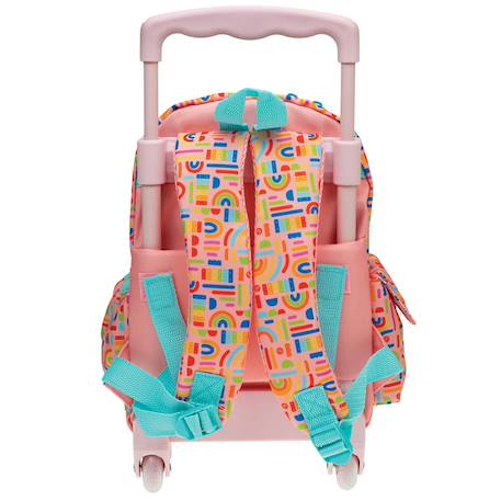 Sac à dos à roulettes fisher price girafe learn maternelle 30 cm Multicolore 2 - vertbaudet enfant 