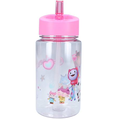 Gourde enfant 450 ml gabby and the magic house en pvc sans bisphénol a Rose 2 - vertbaudet enfant 