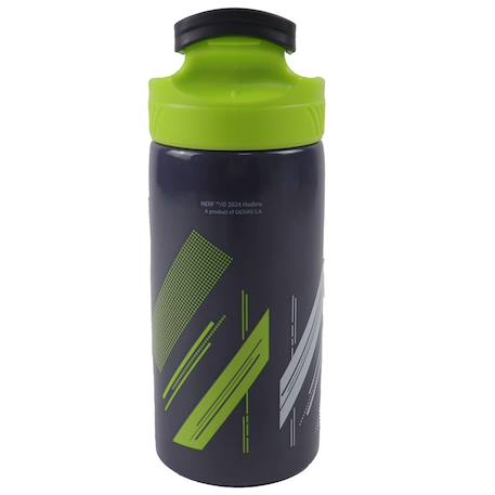 Gourde inox nerf 500 ml – fermeture à clapet, bec intégré Bleu / noir / noir 3 - vertbaudet enfant 