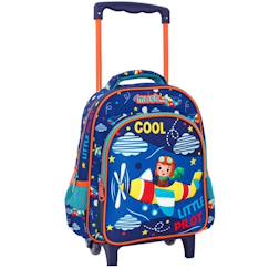 Sac à dos à roulettes must little pilot maternelle 31 cm trolley  - vertbaudet enfant