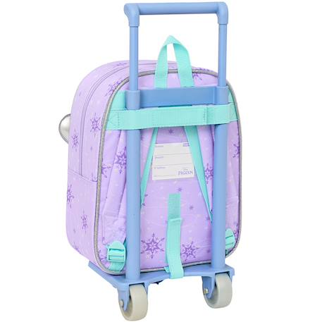 Sac à roulettes polyester imprimé disney frozen Bleu / violet 2 - vertbaudet enfant 