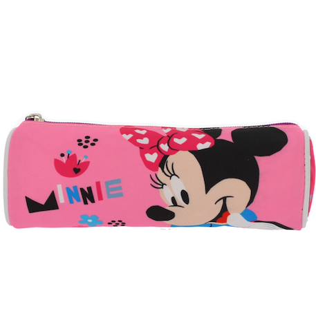 Trousse ronde minnie 21 cm Bleu / rose / noir 4 - vertbaudet enfant 