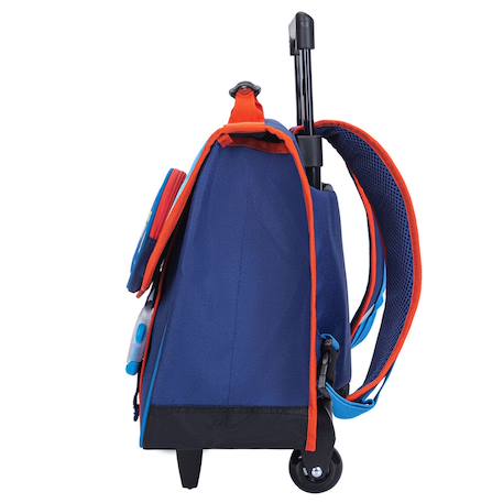 Cartable trolley scolaire garçon super mario polyester 41 cm 2 compartiments Bleu / rouge 4 - vertbaudet enfant 