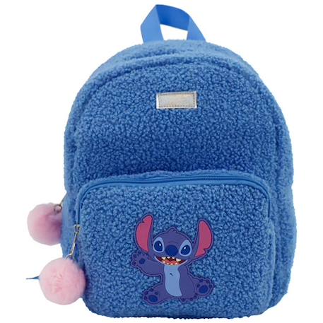 Sac à dos fille peluche stitch en teddy fleece Bleu / bleu / ciel / blanc 2 - vertbaudet enfant 