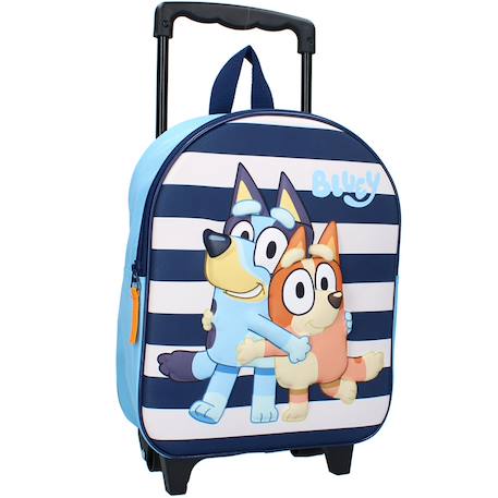 Garçon-Accessoires-Cartable, trousse-Sac à dos à roulettes bluey 32 cm maternelle 1 compartiment zippé bluey