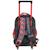 Sac à roulettes cars lightning mcqueen – 3 compartiments à zip led Noir / rouge / blanc 2 - vertbaudet enfant 