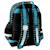 Sac à dos scolaire motif gaming matière synthétique brillante Noir / bleu / vert 2 - vertbaudet enfant 