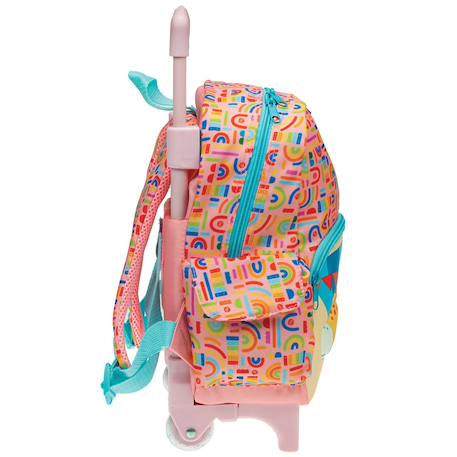 Sac à dos à roulettes fisher price girafe learn maternelle 30 cm Multicolore 3 - vertbaudet enfant 