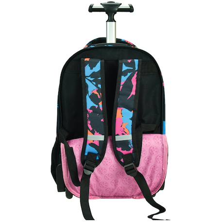 Sac à dos trolley fille maui & sons leaf heat 48 cm Noir / rose / bleu 2 - vertbaudet enfant 