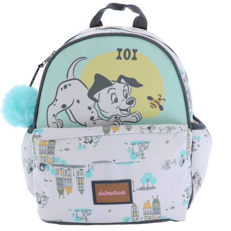 Sac à dos maternelle fille imprimé dalmatien toile Bleu / vert / clair / bleu 3 - vertbaudet enfant 