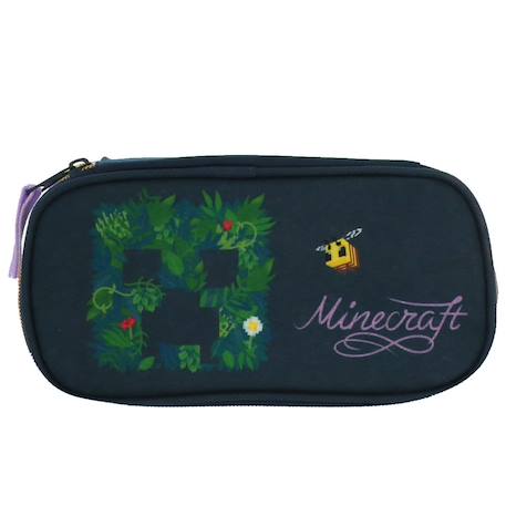 Fille-Accessoires-Cartable, trousse-Trousse fille minecraft toile motif creeper botanique