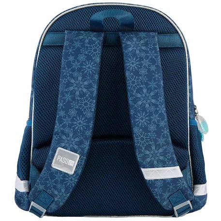 Sac à dos scolaire la reine des neiges motif elsa pailleté polyester Bleu / bleu / ciel / blanc 2 - vertbaudet enfant 