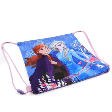 Sac de piscine à cordon la reine des neiges 42 cm Violet figue 2 - vertbaudet enfant 
