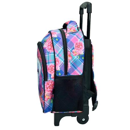 Sac à dos à roulettes fille - chien love - trolley maternelle compact Multicolore 3 - vertbaudet enfant 