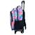 Sac à dos à roulettes fille - chien love - trolley maternelle compact Multicolore 3 - vertbaudet enfant 