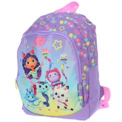 -Sac à dos fille 1 compartiment gabby et la maison magique party 38 cm