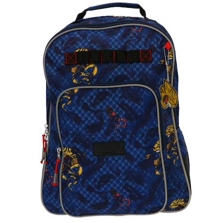 Sac à dos imprimé tigre camps united en tissu résistant 42 cm Bleu marine 4 - vertbaudet enfant 