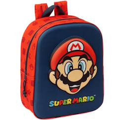 Sac à dos safta super mario 3d moulé en tissu synthétique  - vertbaudet enfant