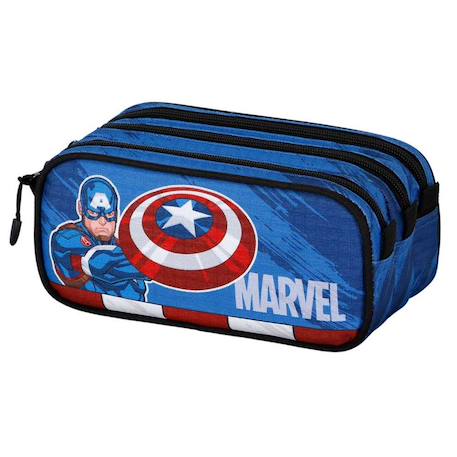 Garçon-Accessoires-Cartable, trousse-Trousse captain america 22 cm - 3 cpt