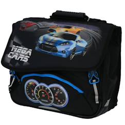 Cartable mega cars 38 cm oberthur- haut de gamme  - vertbaudet enfant