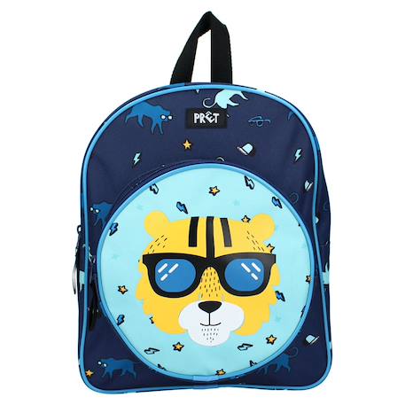 Sac à dos enfant pret tiger 30 cm poche zippée Noir / bleu / marine / noir 2 - vertbaudet enfant 