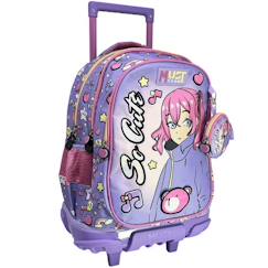 Sac à roulettes manga must so cute 3 compartiments 45 cm  - vertbaudet enfant
